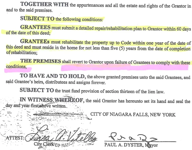 NIAGARA FALLS CITY ATTORNEY: It Was Not A Legal Sale