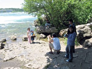 Three Sisters Islands before State Parks fenced off the river from what were once trails - For the love of God, children, get away from the water before you are swept away!