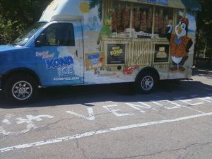 Every day, this ice cream truck parks next to the Whirlpool State Park pavilion, blasting out annoying pop music from a loudspeaker.
