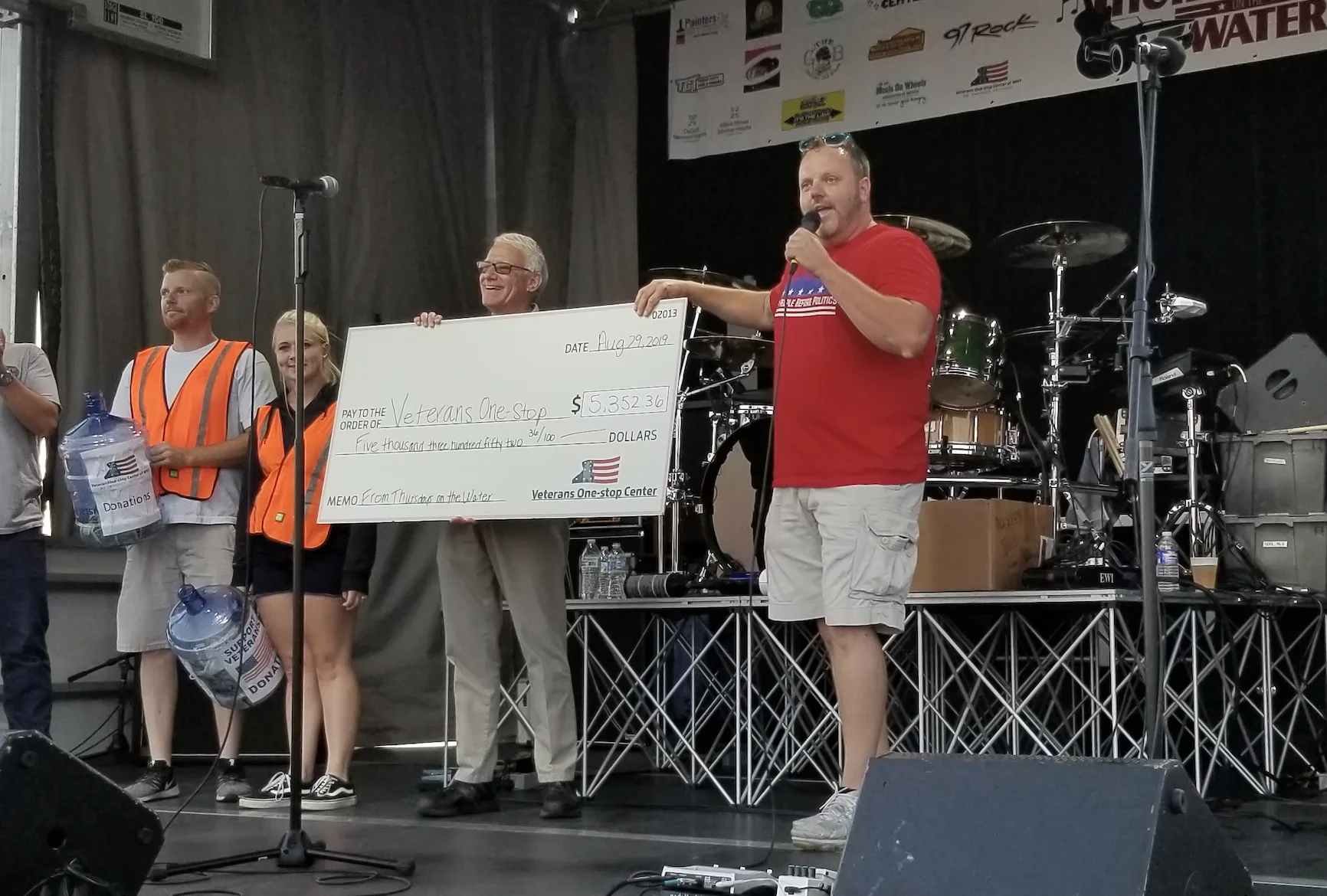 Legislator Jesse Gooch Delivers Concert Proceeds to Veterans One-Stop