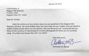 Bruce writes letters, claims I demonized him, and is sent email inviting his response