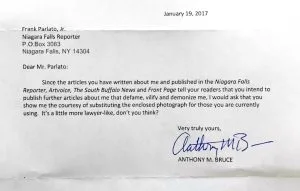 Bruce writes letters, claims I demonized him,  and is sent email inviting his response