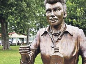 "Scary Lucy", a gift from the Town of Celoron to the Lucy Desi Museum, where she keeps them laughing.