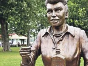 "Scary Lucy", a gift from the Town of Celoron to the Lucy Desi Museum, where she keeps them laughing.