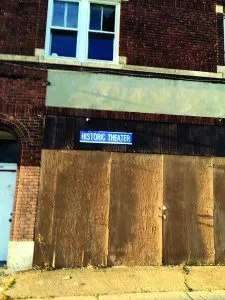 The historic theater near Seneca is no more.
