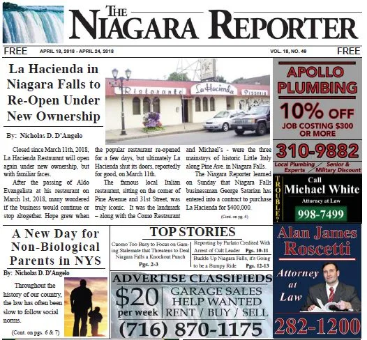 Print Edition – April 18, 2018