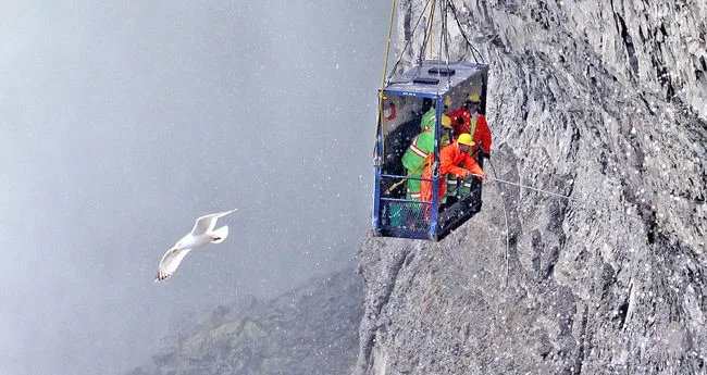 Annual Rock Scaling Along Gorge Wall in Ontario