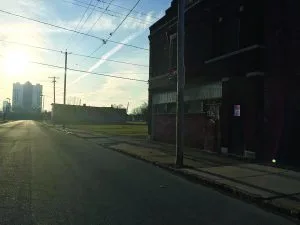 Vacant, derelict and empty describes the area near the Seneca Casino.