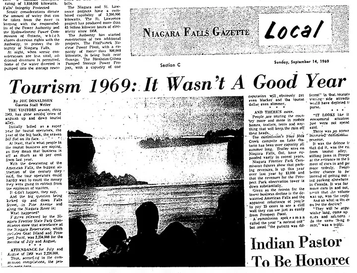 History to repeat itself as falls  dewatering recalls 1969 fiasco