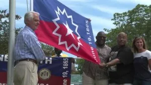 Niagara Falls Mayor Robert Restaino at a Juneteenth event.