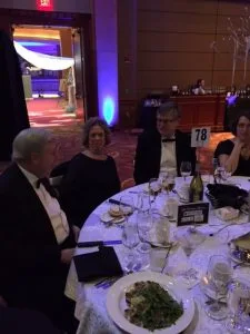 Mayor Paul Dyster... enjoys gala dinner