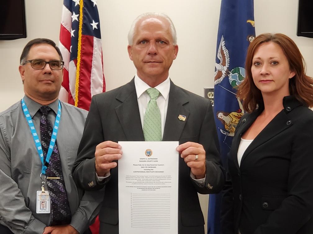 County Clerk, Legislature Come Out Against State-Mandated License Plate Exchange Fee
