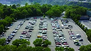 It costs $10 for the entire day to park in the Niagara Falls State Park which is why most people who come to Niagara Falls need to park their cars to see.