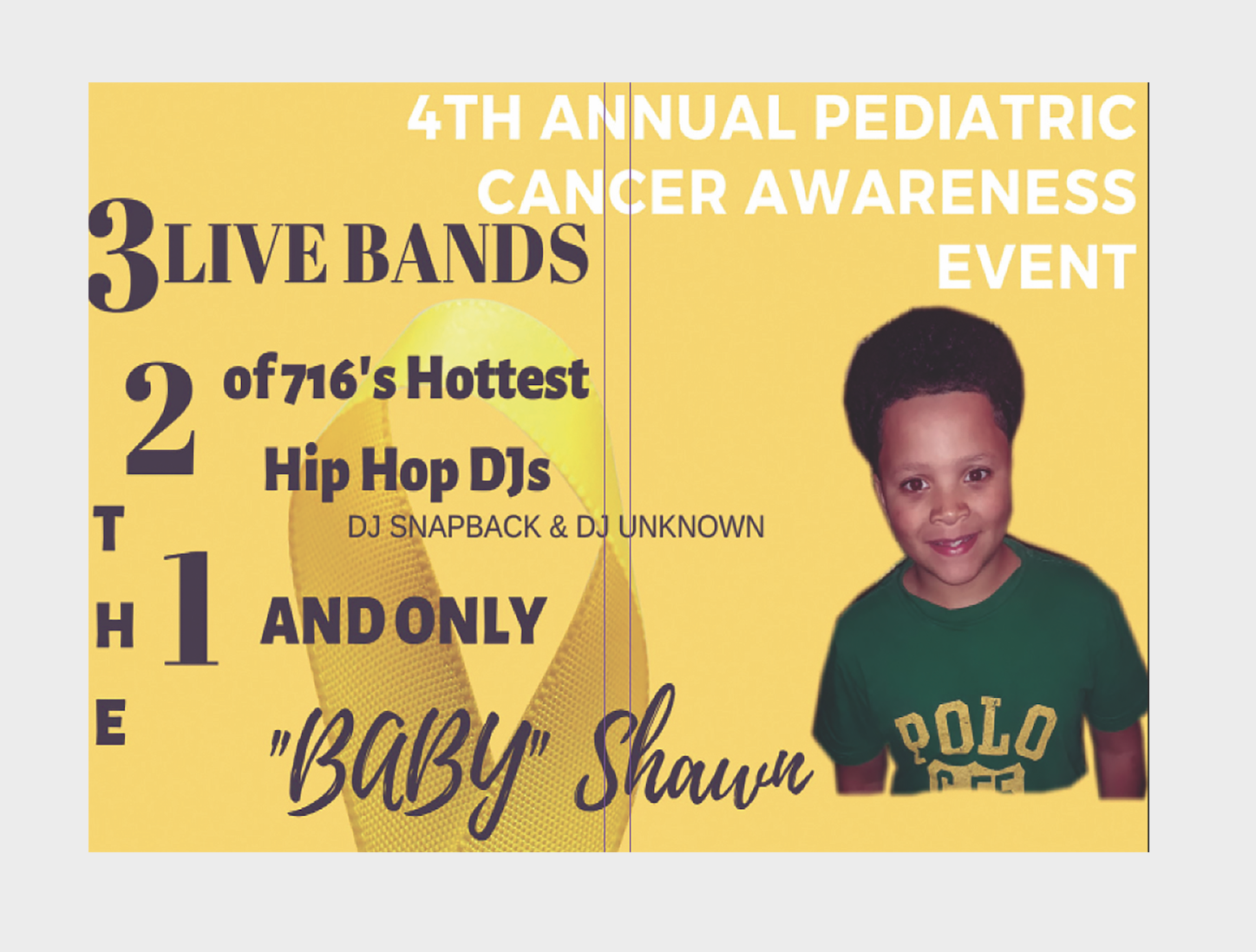 4th Annual Pediatric Cancer Awareness Event to be Held Saturday, Sept. 21st in NF