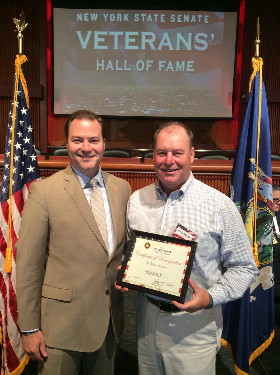 SENATOR ORTT POSTHUMOUSLY HONORS WWII VETERAN AND INDUCTS HIM INTO THE NEW YORK STATE SENATE VETERANS’ HALL OF FAME