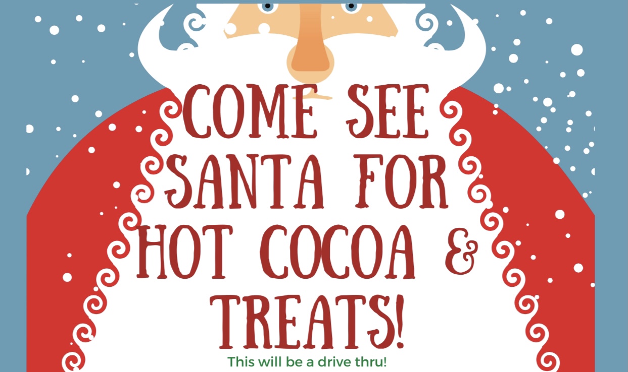 FREE Drive-Thru Holiday Event for ALL Children with Santa on Friday, December 18th