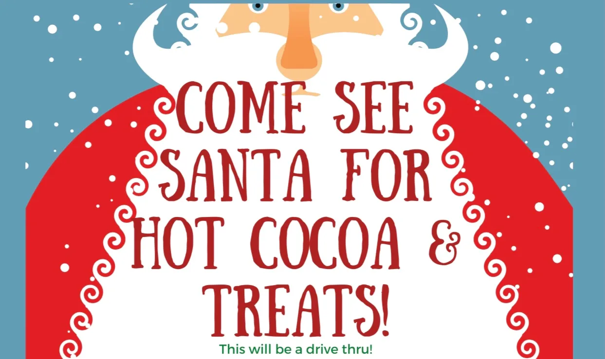FREE Drive-Thru Holiday Event for ALL Children with Santa on Friday, December 18th