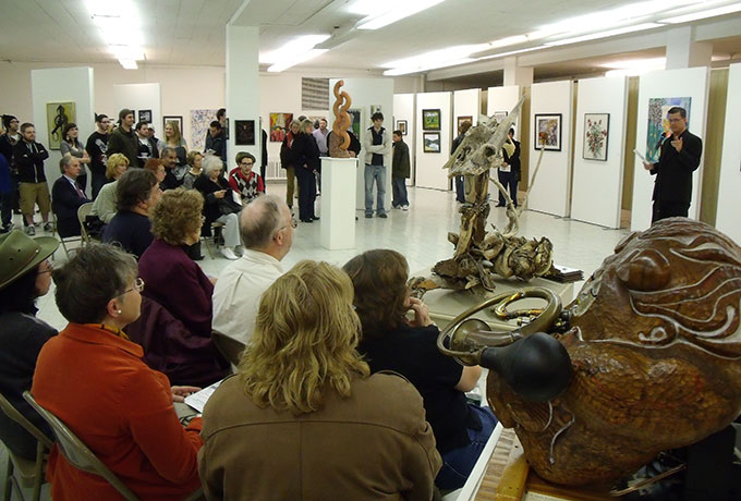 A view from the NACC’s Holiday Extravaganza Gallery Show in November, 2010.