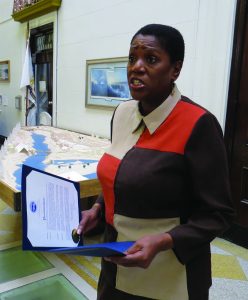 Soon to be former City Administrator Donna Owens was great at handing out proclamations, and did so by the wheelbarrow load during her years here.
