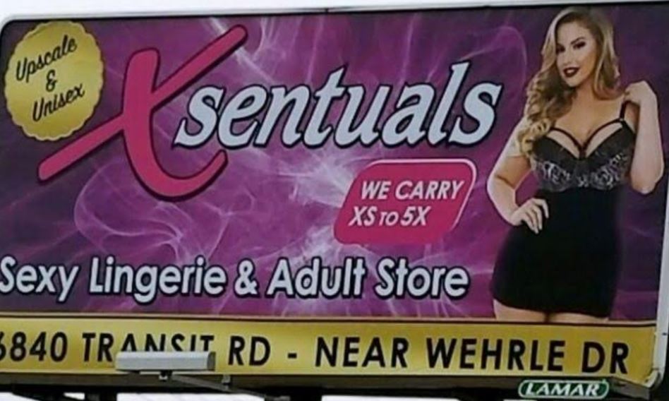 LEWD BILLBOARD! Billboard brouhaha breaks out in downtown North Tonawanda
