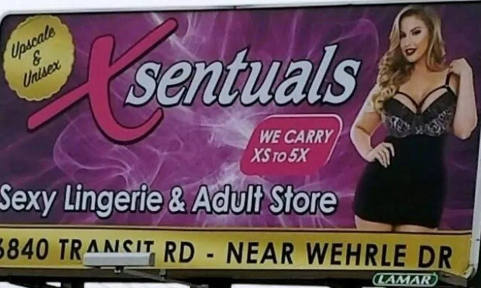 LEWD BILLBOARD! Billboard brouhaha breaks out in downtown North Tonawanda