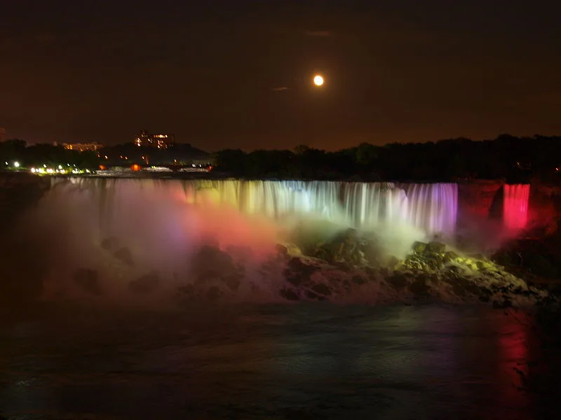 Light Pollution Ruins Natural Niagara Falls