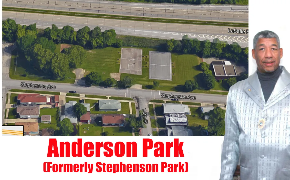 Stephenson Avenue Park renamed in honor of the late Councilman Bob Anderson