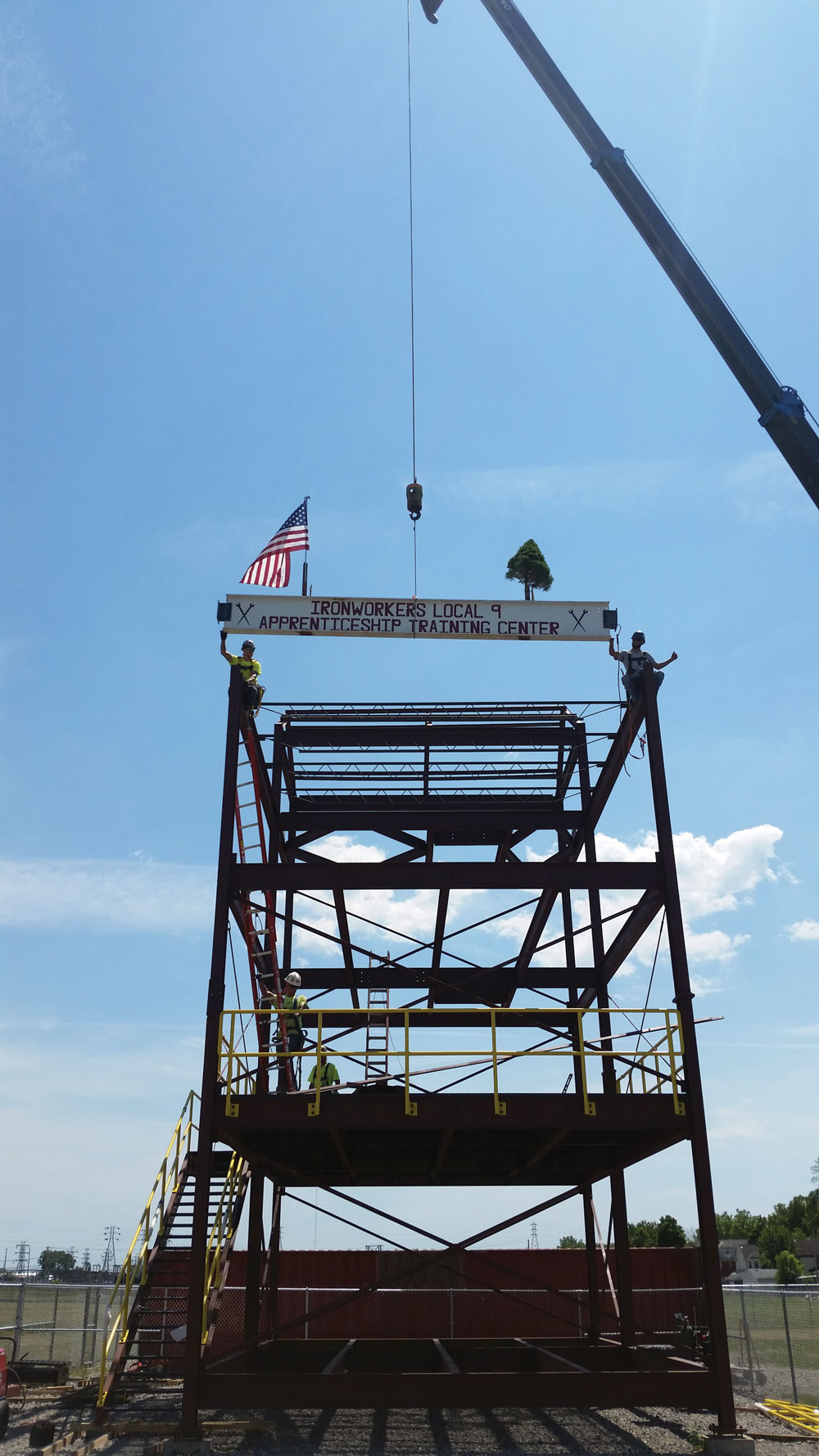 Local 9 steel building mock up