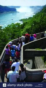 Once near the front you go down the elevators where you wait another hour or so to board the boat.