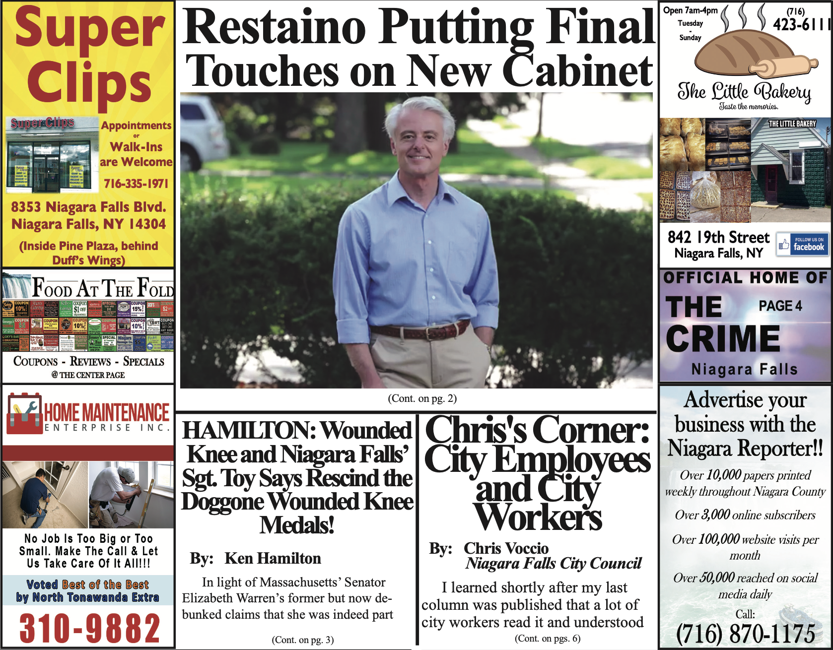 December 11th, 2019, Edition of the Niagara Reporter Newspaper