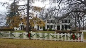 Once called the “Ship Captain’s House,” the 1815 mansion was the private home of Fairbanks, who also is credited with the construction of the village’s Frontier House on Center Street.