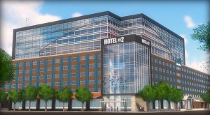 Rendering of proposed $50 million luxury hotel. 