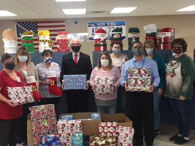 Niagara County DMV Employees Make Holidays Special for Family in Need