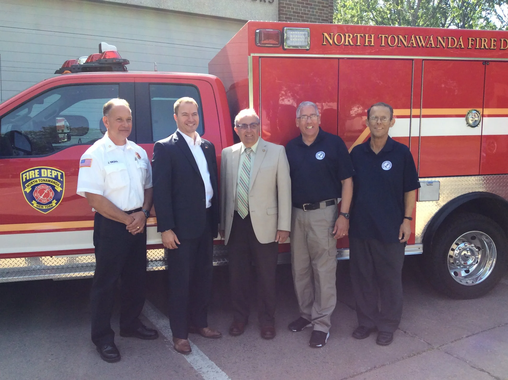 Mayor Pappas, Senator Ortt and Others Join NT Fire Department to Unveil New Rescue Vehicle