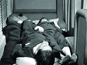A sleeper car is the way to go for long trips.