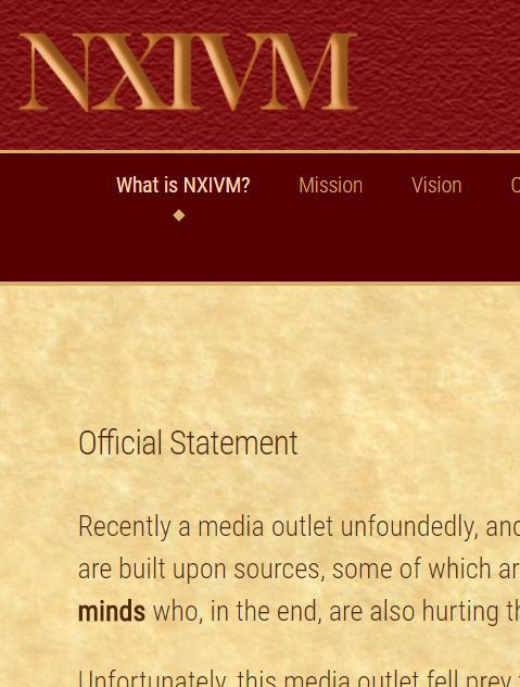 EXECUTIVE SUCCESS PROGRAMS OFFICIAL STATEMENT IN RESPONSE TO NY TIMES