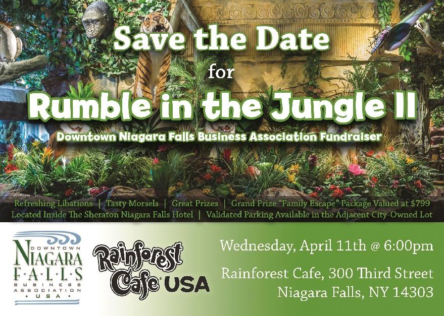 Join the Downtown NF Business Assoc. on April 11th for a ‘Rumble in the Jungle’ Fundraiser