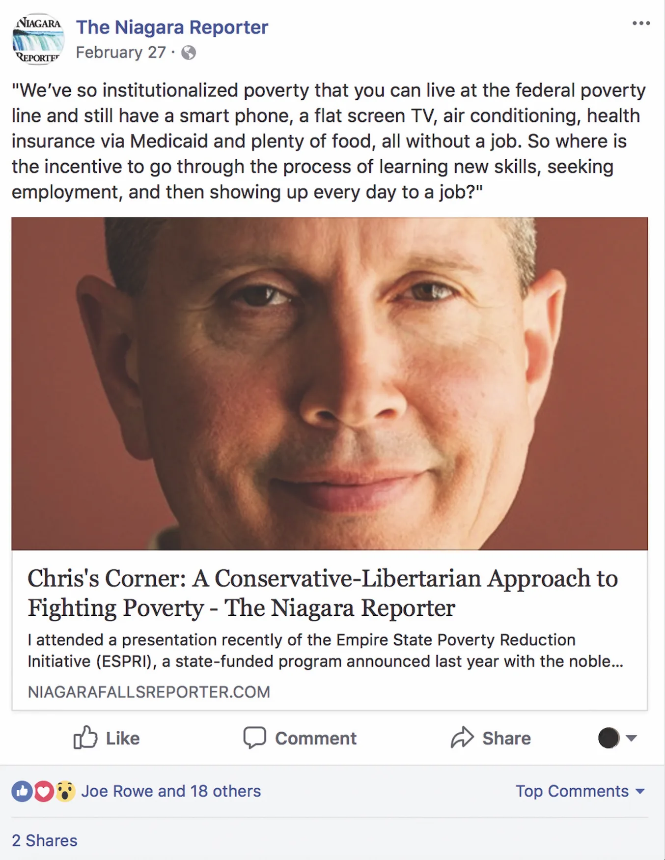 People’s Voice Edition: Chris’s Corner, A Conservative-Libertarian Approach to Poverty