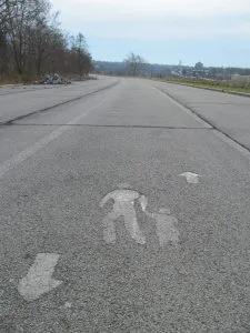 Perhaps these images are part of some primitive religion - it was originally named the "Moses" parkway, after all.