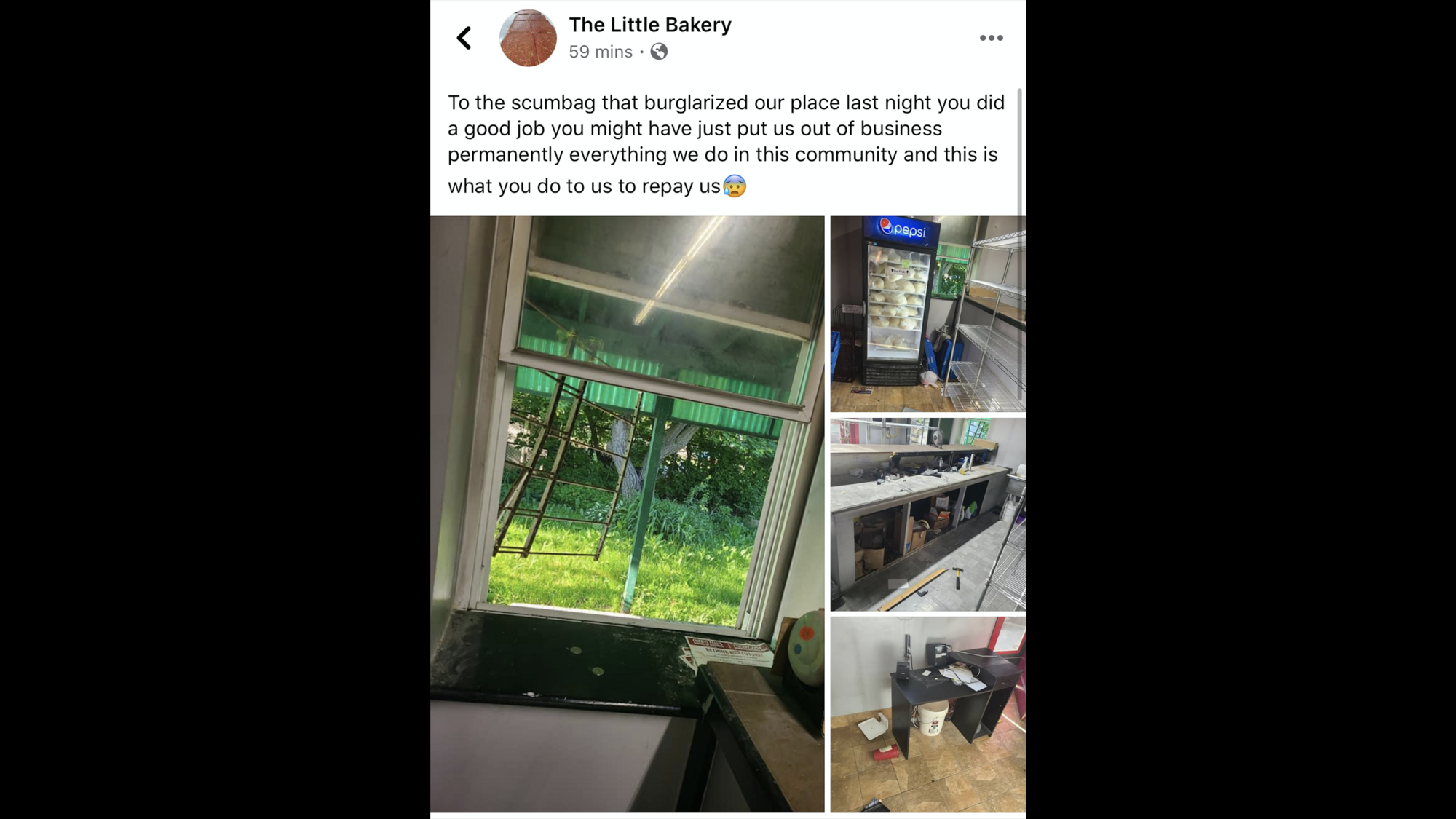 Little Bakery Burglarized in Niagara Falls; Go-Fund-Me Page is Set Up; Food Giveaway Still Planned for June 8th