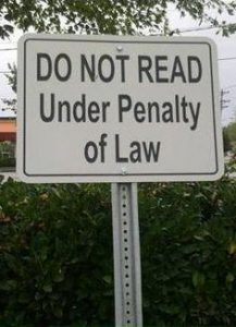 crime sign