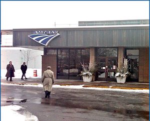 The Schenectady train station has twice as many riders and is one-fifth the size of the new train station.