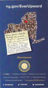 Mayor Dyster occupies a square of honor in Gov. Cuomo's map of immigrant faces.