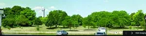 Before and After: An entire lot of hardwoods was cut down before Parks Police barracks construction was canceled.