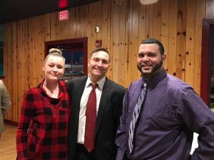 Kassie Klejdys, Alan Roscetti and Timothy Sootheran... at event for CIty Court Judge candidate Alan Roscetti