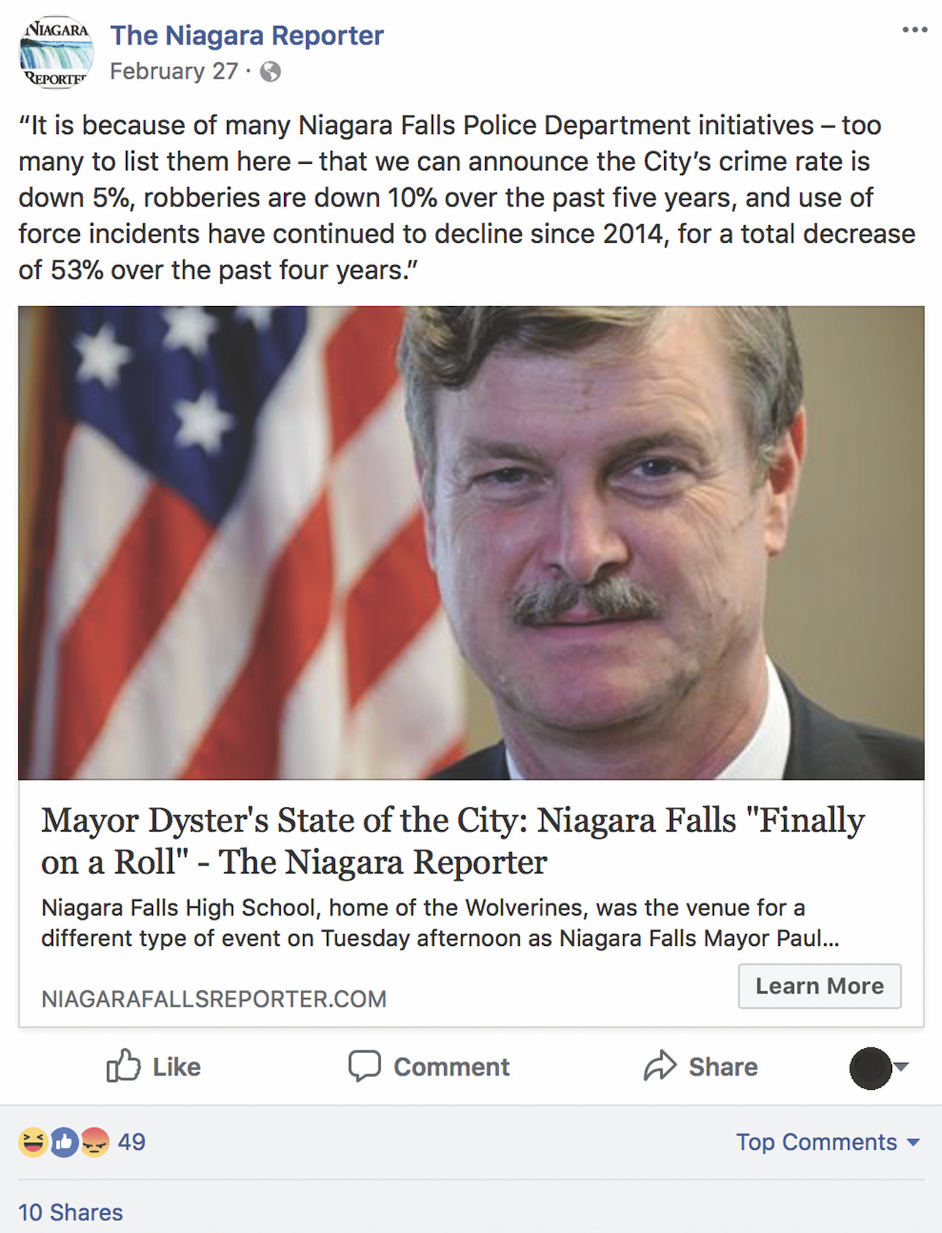 People’s Voice Edition: Mayor Dyster’s State of the City, Niagara Falls “Finally on a Roll”