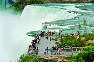 Luna Island at The Niagara Falls State Park for Trowbridge Wolf Michales Landscape Architects