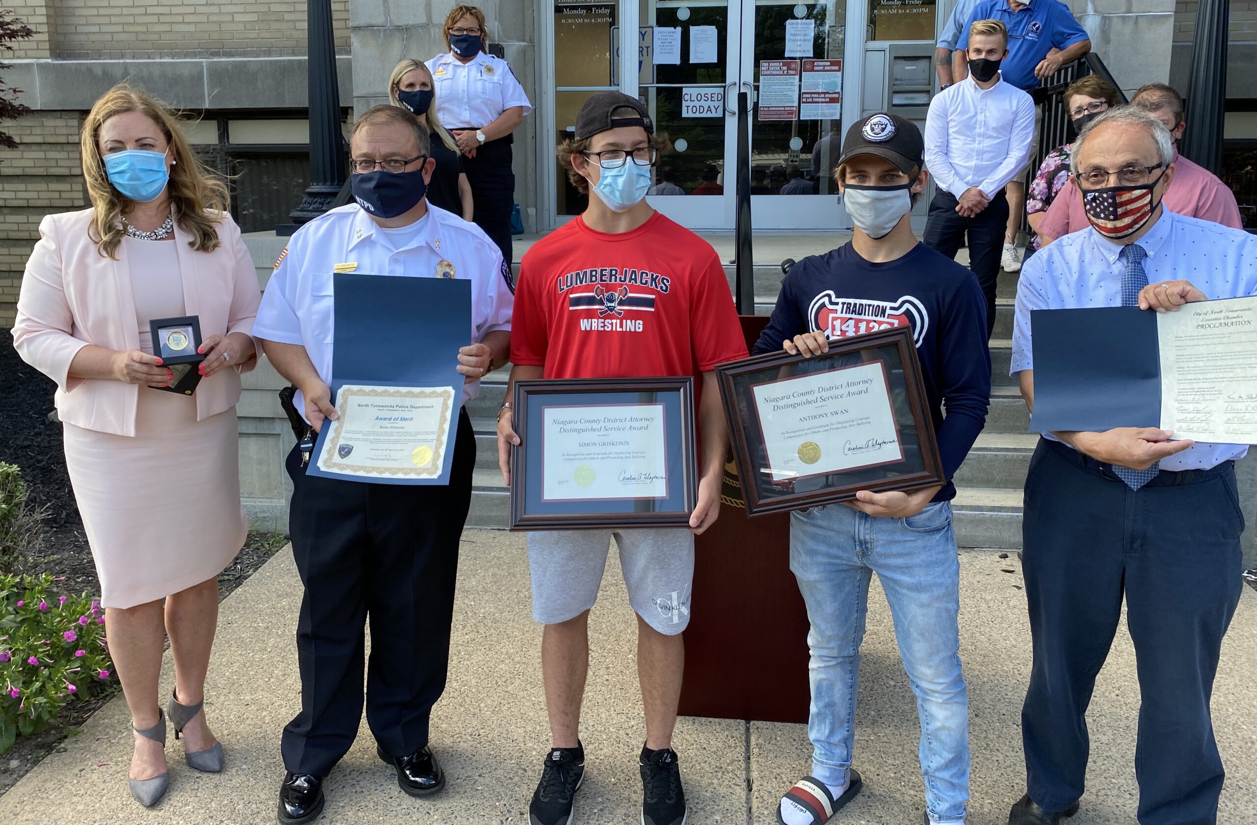 Anthony Swan & Simon Griskonis Honored at North Tonawanda City Hall