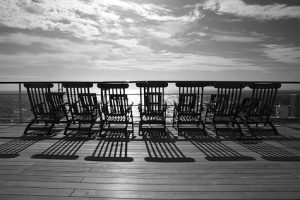 Deck chairs on the Titanic