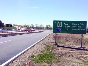 South Moses Parkway Traffic circle - what a wonderful enhancement to the waterfront, and sublime benefit to downtown Niagara Falls. Thank you, Cuomo and Dyster.